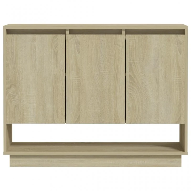 Credenza Rovere Sonoma 97x31x75 Cm In Truciolato 5 Credenza Rovere Sonoma 97x31x75 Cm In Truciolato - immagine 5