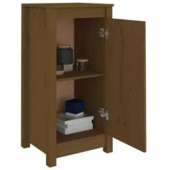 Credenze 2 Pz Miele 40x35x80 Cm In Legno Massello Di Pino 13 Credenze 2 Pz Miele 40x35x80 Cm In Legno Massello Di Pino -Garden Home credenze 2 pz miele 40x35x80 cm in legno massello di pino 3