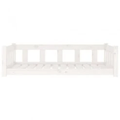 Cuccia Per Cani Bianca 105,5x75,5x28 Cm Legno Massello Di Pino -Garden Home cuccia per cani bianca 1055x755x28 cm legno massello di pino 3