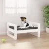 Cuccia Per Cani Bianca 55,5x45,5x28cm In Legno Massello Di Pino 16 Cuccia Per Cani Bianca 55,5x45,5x28cm In Legno Massello Di Pino -Garden Home cuccia per cani bianca 555x455x28cm in legno massello di pino