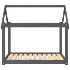 Cuccia Per Cani Grigia 101x70x90 Cm In Legno Massello Di Pino -Garden Home cuccia per cani grigia 101x70x90 cm in legno massello di pino 4