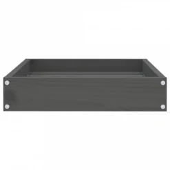 Cuccia Per Cani Grigia 51,5x44x9 Cm In Legno Massello Di Pino -Garden Home cuccia per cani grigia 515x44x9 cm in legno massello di pino 3