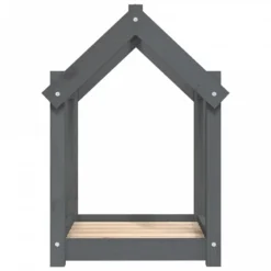 Cuccia Per Cani Grigia 61x50x70 Cm In Legno Massello Di Pino -Garden Home cuccia per cani grigia 61x50x70 cm in legno massello di pino 5