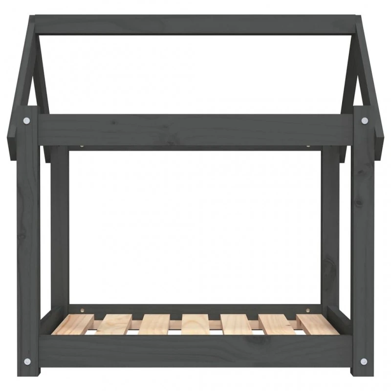 Cuccia Per Cani Grigia 71x55x70 Cm In Legno Massello Di Pino 5 Cuccia Per Cani Grigia 71x55x70 Cm In Legno Massello Di Pino - immagine 5