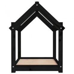 Cuccia Per Cani Nera 71x55x70 Cm In Legno Massello Di Pino -Garden Home cuccia per cani nera 71x55x70 cm in legno massello di pino 5