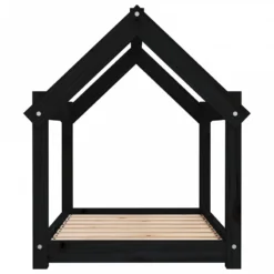 Cuccia Per Cani Nera 81x60x70 Cm In Legno Massello Di Pino -Garden Home cuccia per cani nera 81x60x70 cm in legno massello di pino 5