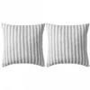 Cuscini Da Esterno 2 Pz Stampa A Righe 45x45 Cm Grigi -Garden Home cuscini da esterno 2 pz stampa a righe 45x45 cm grigi