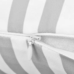 Cuscini Da Esterno 2 Pz Stampa A Righe 45x45 Cm Grigi -Garden Home cuscini da esterno 2 pz stampa a righe 45x45 cm grigi 2