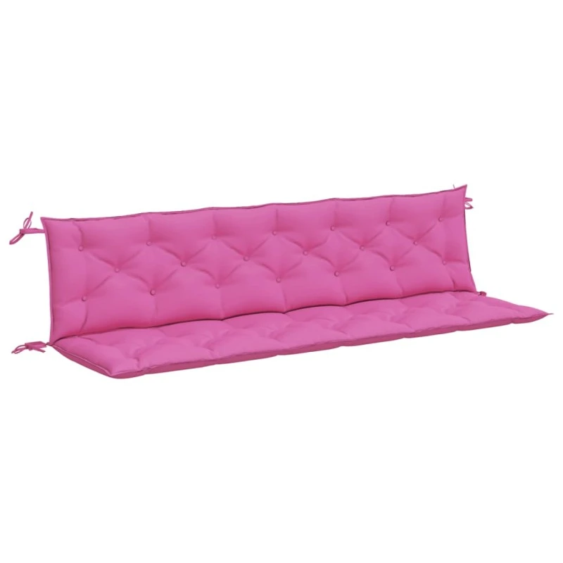 Cuscini Per Panca Da Giardino 2 Pz Rosa 200x50x7 Cm In Tessuto 2 Cuscini Per Panca Da Giardino 2 Pz Rosa 200x50x7 Cm In Tessuto - immagine 2