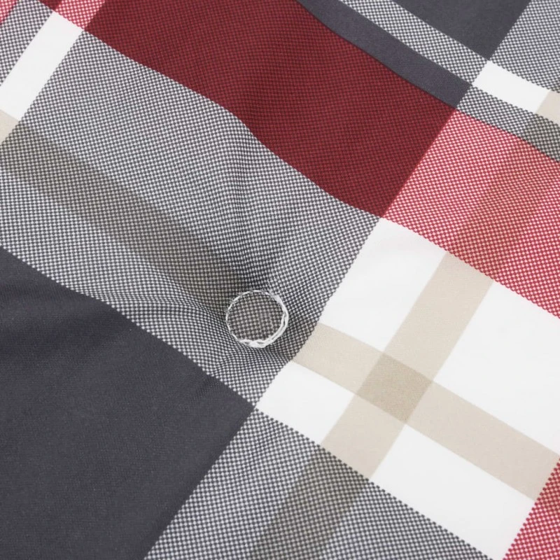 Cuscini Per Sedia 4 Pz A Quadri Rossi 50x50x3 Cm Tessuto Oxford 6 Cuscini Per Sedia 4 Pz A Quadri Rossi 50x50x3 Cm Tessuto Oxford - immagine 6