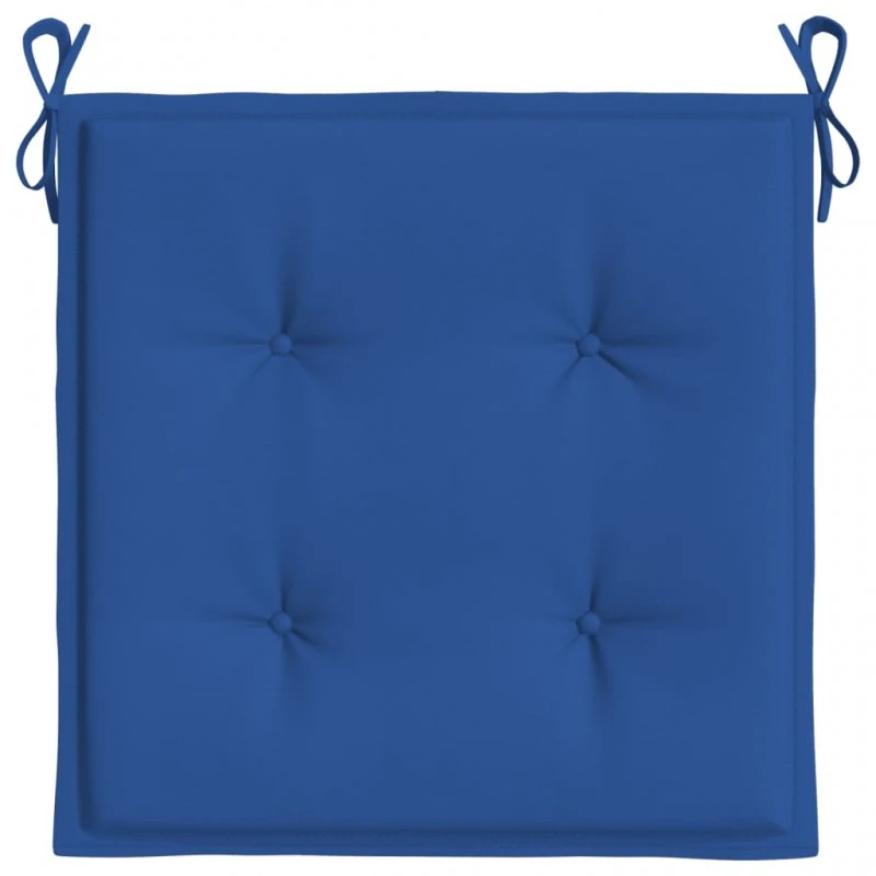 Cuscini Per Sedia 4 Pz Blu Reale 50x50x3 Cm In Tessuto Oxford 5 Cuscini Per Sedia 4 Pz Blu Reale 50x50x3 Cm In Tessuto Oxford - immagine 5