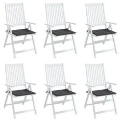 Cuscini Per Sedia 6 Pz Antracite 40x40x3 Cm In Tessuto Oxford 11 Cuscini Per Sedia 6 Pz Antracite 40x40x3 Cm In Tessuto Oxford -Garden Home cuscini per sedia 6 pz antracite 40x40x3 cm in tessuto oxford 3