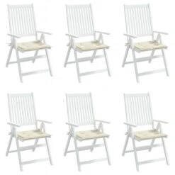 Cuscini Per Sedia 6 Pz Crema 50x50x3 Cm In Tessuto Oxford -Garden Home cuscini per sedia 6 pz crema 50x50x3 cm in tessuto oxford 3