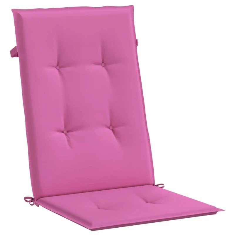 Cuscini Per Sedia Con Schienale Alto 4pz Rosa In Tessuto 4 Cuscini Per Sedia Con Schienale Alto 4pz Rosa In Tessuto - immagine 4