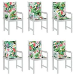 Cuscini Per Sedia Schienale Basso 6 Pz Multicolore In Tessuto 10 Cuscini Per Sedia Schienale Basso 6 Pz Multicolore In Tessuto -Garden Home cuscini per sedia schienale basso 6 pz multicolore in tessuto 2