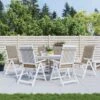 Cuscini Per Sedie Alte 6 Pz Tortora 120x50x3 Cm In Tessuto -Garden Home cuscini per sedie alte 6 pz tortora 120x50x3 cm in tessuto