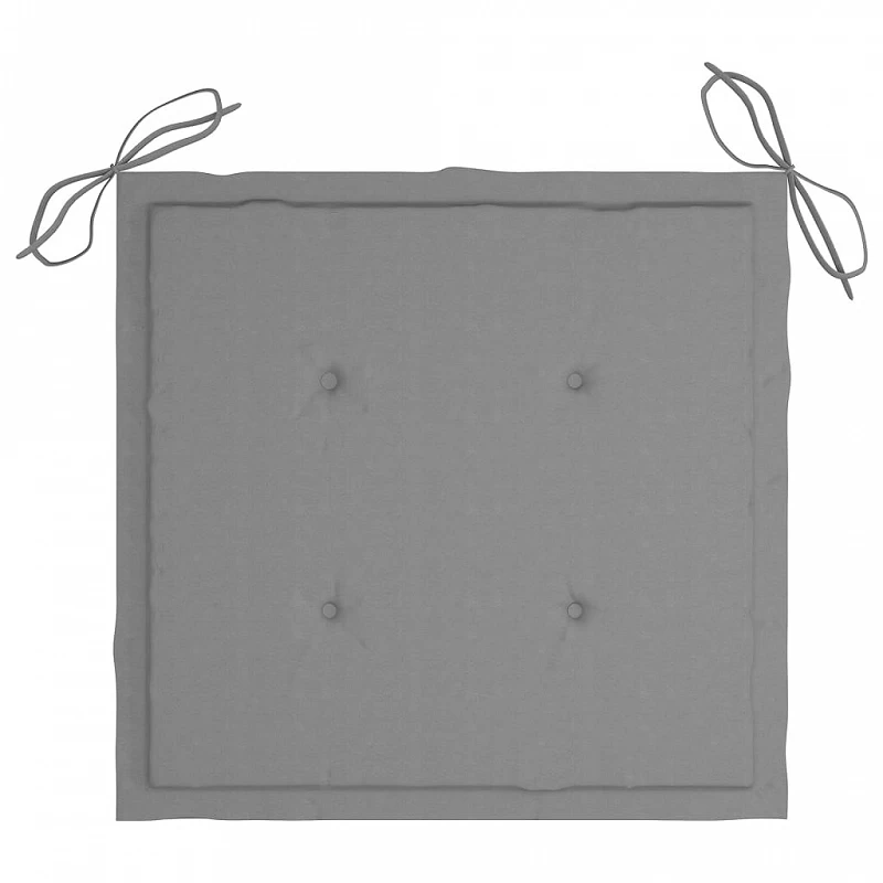 Cuscini Per Sedie Da Giardino 4 Pz Grigi 40x40x3 Cm 3 Cuscini Per Sedie Da Giardino 4 Pz Grigi 40x40x3 Cm - immagine 3