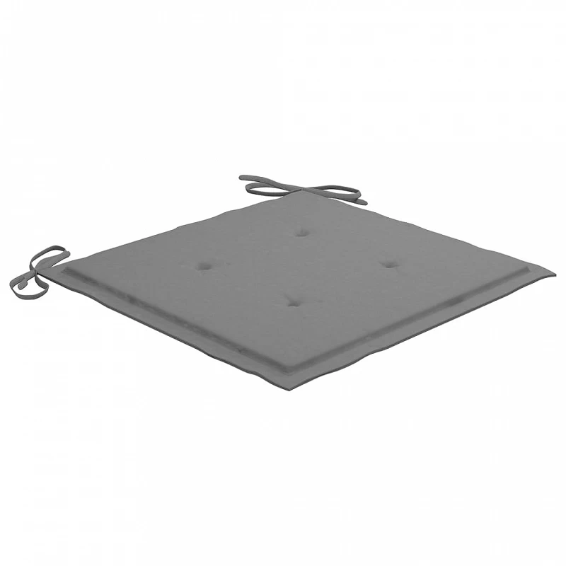 Cuscini Per Sedie Da Giardino 4 Pz Grigi 40x40x3 Cm 4 Cuscini Per Sedie Da Giardino 4 Pz Grigi 40x40x3 Cm - immagine 4