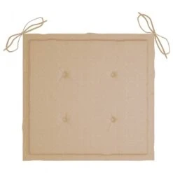 Cuscini Per Sedie Da Giardino 6 Pz Beige 50x50x3 Cm In Tessuto -Garden Home cuscini per sedie da giardino 6 pz beige 50x50x3 cm in tessuto 3