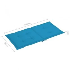 Cuscini Per Sedie Da Giardino 6 Pz Blu 100x50x3 Cm 11 Cuscini Per Sedie Da Giardino 6 Pz Blu 100x50x3 Cm -Garden Home cuscini per sedie da giardino 6 pz blu 100x50x3 cm 5