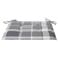 Cuscini Sedie Giardino A Quadri Grigi 4 Pz 50x50x3 Cm Tessuto 8 Cuscini Sedie Giardino A Quadri Grigi 4 Pz 50x50x3 Cm Tessuto -Garden Home cuscini sedie giardino a quadri grigi 4 pz 50x50x3 cm tessuto 2