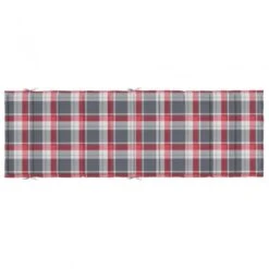 Cuscino Per Lettino A Quadri Rossi 186x58x3cm In Tessuto Oxford -Garden Home cuscino per lettino a quadri rossi 186x58x3cm in tessuto oxford 4