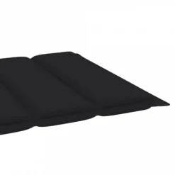 Cuscino Per Lettino Prendisole Nero 200x50x3 Cm In Tessuto -Garden Home cuscino per lettino prendisole nero 200x50x3 cm in tessuto 3