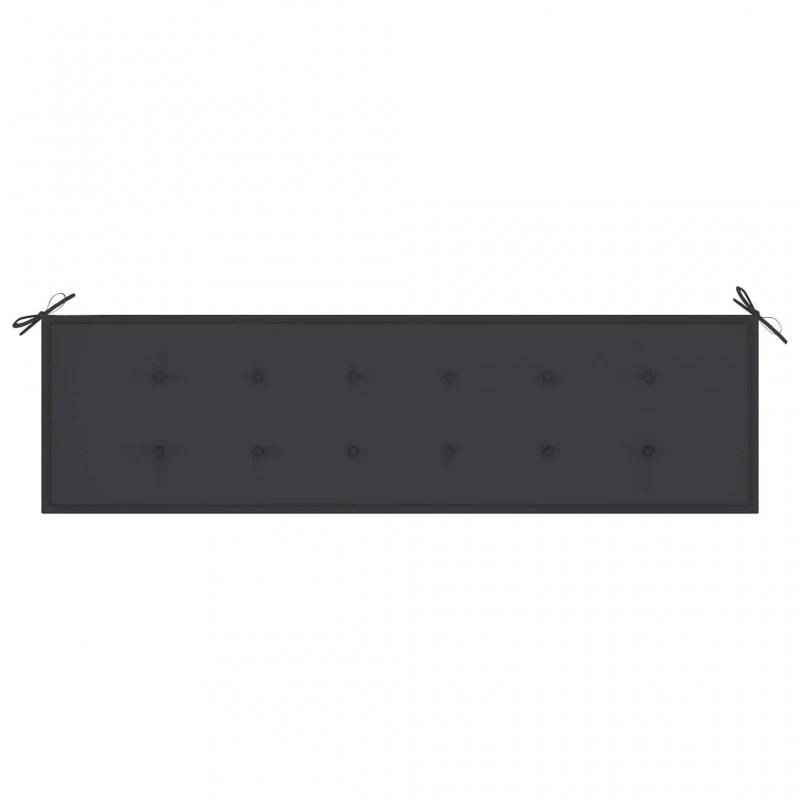 Cuscino Per Panca Da Giardino Antracite 180x50x3 Cm 3 Cuscino Per Panca Da Giardino Antracite 180x50x3 Cm - immagine 3