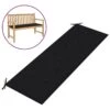 Cuscino Per Panca Da Giardino Nero 150x50x3 Cm -Garden Home cuscino per panca da giardino nero 150x50x3 cm