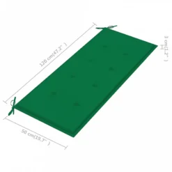 Cuscino Per Panca Da Giardino Verde 120x50x3 Cm -Garden Home cuscino per panca da giardino verde 120x50x3 cm 4