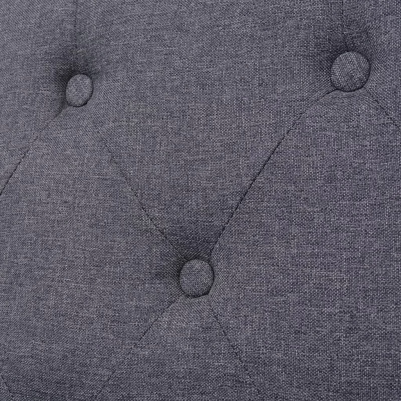 Divano A 3 Posti In Tessuto Grigio 6 Divano A 3 Posti In Tessuto Grigio - immagine 6