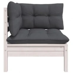 Divano Da Giardino A 2 Posti Con Cuscini Bianco Legno Di Pino 10 Divano Da Giardino A 2 Posti Con Cuscini Bianco Legno Di Pino -Garden Home divano da giardino a 2 posti con cuscini bianco legno di pino 2