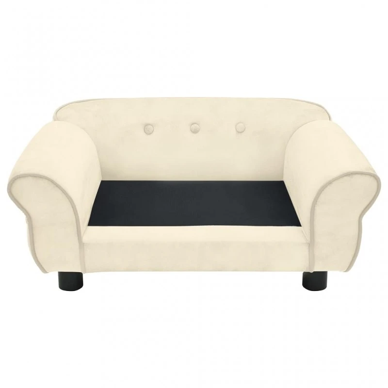 Divano Per Cani Crema 72x45x30 Cm In Peluche 6 Divano Per Cani Crema 72x45x30 Cm In Peluche - immagine 6