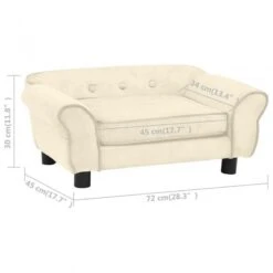 Divano Per Cani Crema 72x45x30 Cm In Peluche 17 Divano Per Cani Crema 72x45x30 Cm In Peluche -Garden Home divano per cani crema 72x45x30 cm in peluche 8