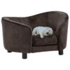 Divano Per Cani Marrone 69x49x40 Cm In Peluche 15 Divano Per Cani Marrone 69x49x40 Cm In Peluche -Garden Home divano per cani marrone 69x49x40 cm in peluche