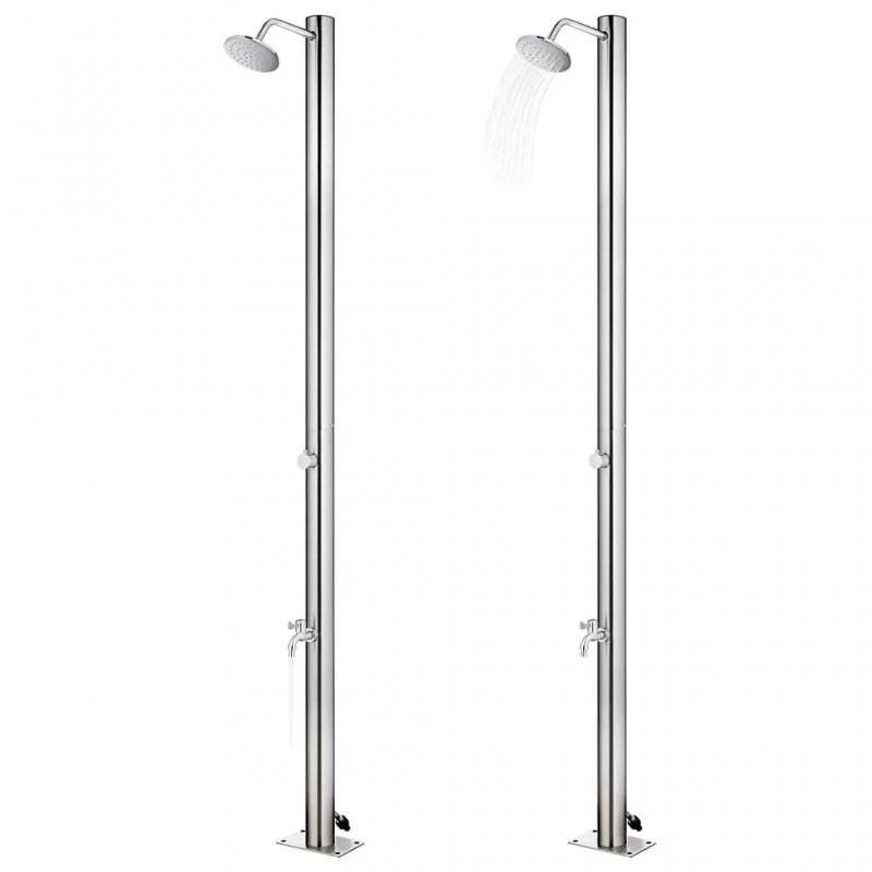 Doccia Da Giardino 215 Cm In Acciaio Inossidabile 2 Doccia Da Giardino 215 Cm In Acciaio Inossidabile - immagine 2