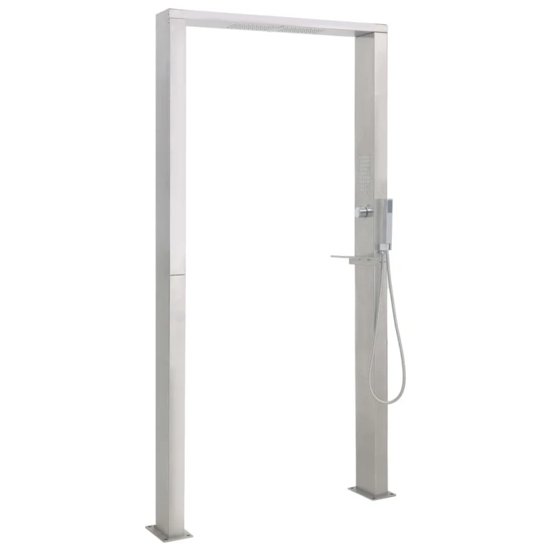 Doccia Da Giardino In Acciaio Inox A Doppio Getto 3 Doccia Da Giardino In Acciaio Inox A Doppio Getto - immagine 3