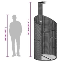 Doccia Esterno Grigia 100x100x241,5cm Polyrattan E Legno Acacia -Garden Home doccia esterno grigia 100x100x2415cm polyrattan e legno acacia 8