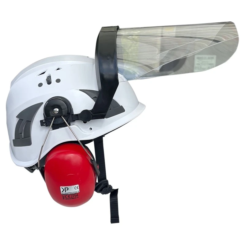 Elmetto Cuffie E Visiera Policarbonato Premium 2 Elmetto Cuffie E Visiera Policarbonato Premium - immagine 2