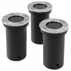 Faretto Carrabile A LED Rotondo 3 Pz Per Esterno