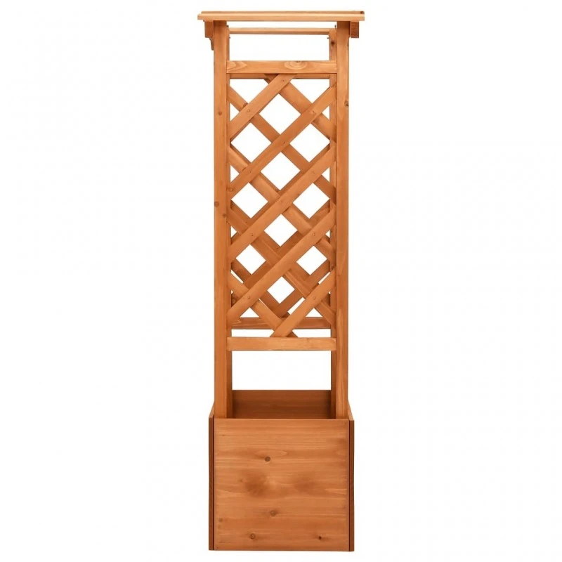 Fioriera A Traliccio Con Arco 49x39x130 Cm In Legno Di Abete 3 Fioriera A Traliccio Con Arco 49x39x130 Cm In Legno Di Abete - immagine 3