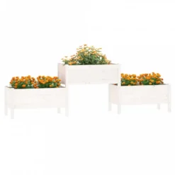 Fioriera Bianca 245,5x44x75 Cm In Legno Massello Di Pino 9 Fioriera Bianca 245,5x44x75 Cm In Legno Massello Di Pino -Garden Home fioriera bianca 2455x44x75 cm in legno massello di pino 2