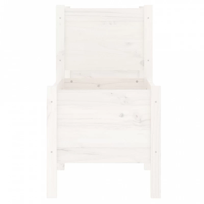 Fioriera Bianca 245,5x44x75 Cm In Legno Massello Di Pino 5 Fioriera Bianca 245,5x44x75 Cm In Legno Massello Di Pino - immagine 5