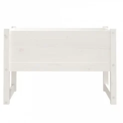 Fioriera Bianca 78x40x52 Cm In Legno Massello Di Pino -Garden Home fioriera bianca 78x40x52 cm in legno massello di pino 3
