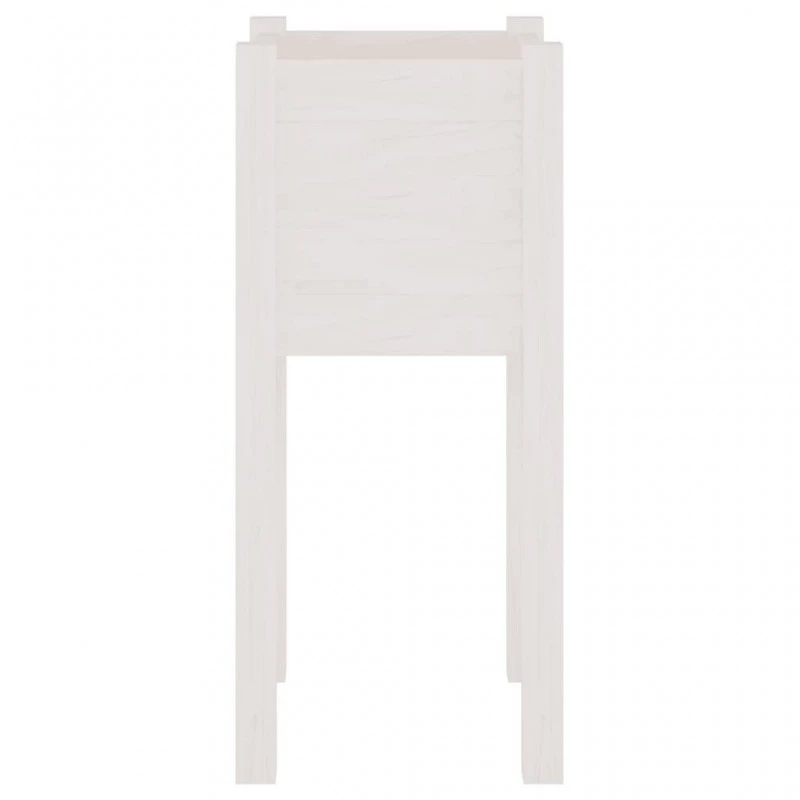 Fioriera Da Giardino Bianca 31x31x70 Cm Legno Massello Di Pino 4 Fioriera Da Giardino Bianca 31x31x70 Cm Legno Massello Di Pino - immagine 4