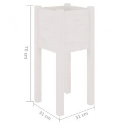 Fioriera Da Giardino Bianca 31x31x70 Cm Legno Massello Di Pino 13 Fioriera Da Giardino Bianca 31x31x70 Cm Legno Massello Di Pino -Garden Home fioriera da giardino bianca 31x31x70 cm legno massello di pino 6