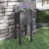 Fioriera Da Giardino Grigie 31x31x70 Cm Legno Massello Di Pino -Garden Home fioriera da giardino grigie 31x31x70 cm legno massello di pino