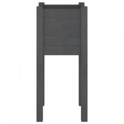 Fioriera Da Giardino Grigie 31x31x70 Cm Legno Massello Di Pino -Garden Home fioriera da giardino grigie 31x31x70 cm legno massello di pino 3