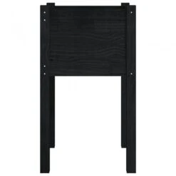 Fioriera Da Giardino Nera 40x40x70 Cm In Legno Massello Di Pino -Garden Home fioriera da giardino nera 40x40x70 cm in legno massello di pino 3