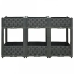 Fioriera Rialzata 120x40x71 Cm In Polipropilene -Garden Home fioriera rialzata 120x40x71 cm in polipropilene 1